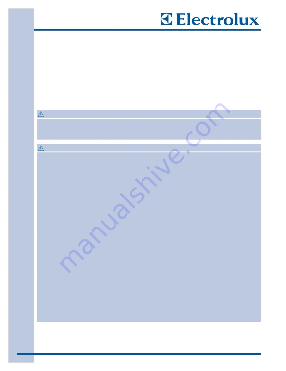 Electrolux EIDW6105GS0 Technical & Service Manual Download Page 10