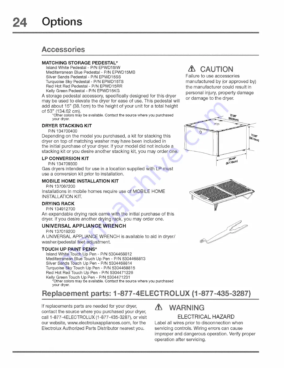 Electrolux EIMED60JIW0 Installation Instructions Manual Download Page 24