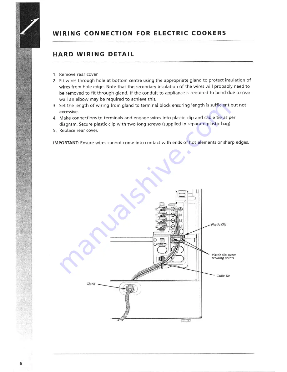 Electrolux Electric and Gas Cookers User'S Manual And Installation Instructions Download Page 8