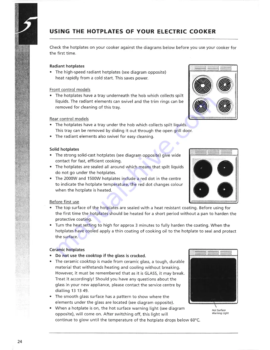 Electrolux Electric and Gas Cookers Скачать руководство пользователя страница 24