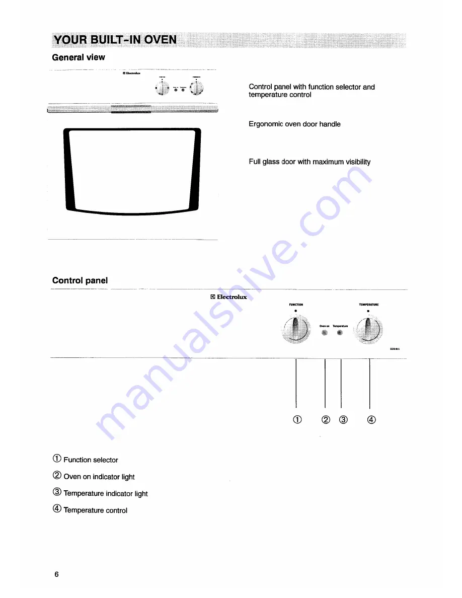 Electrolux EOB811 Скачать руководство пользователя страница 5