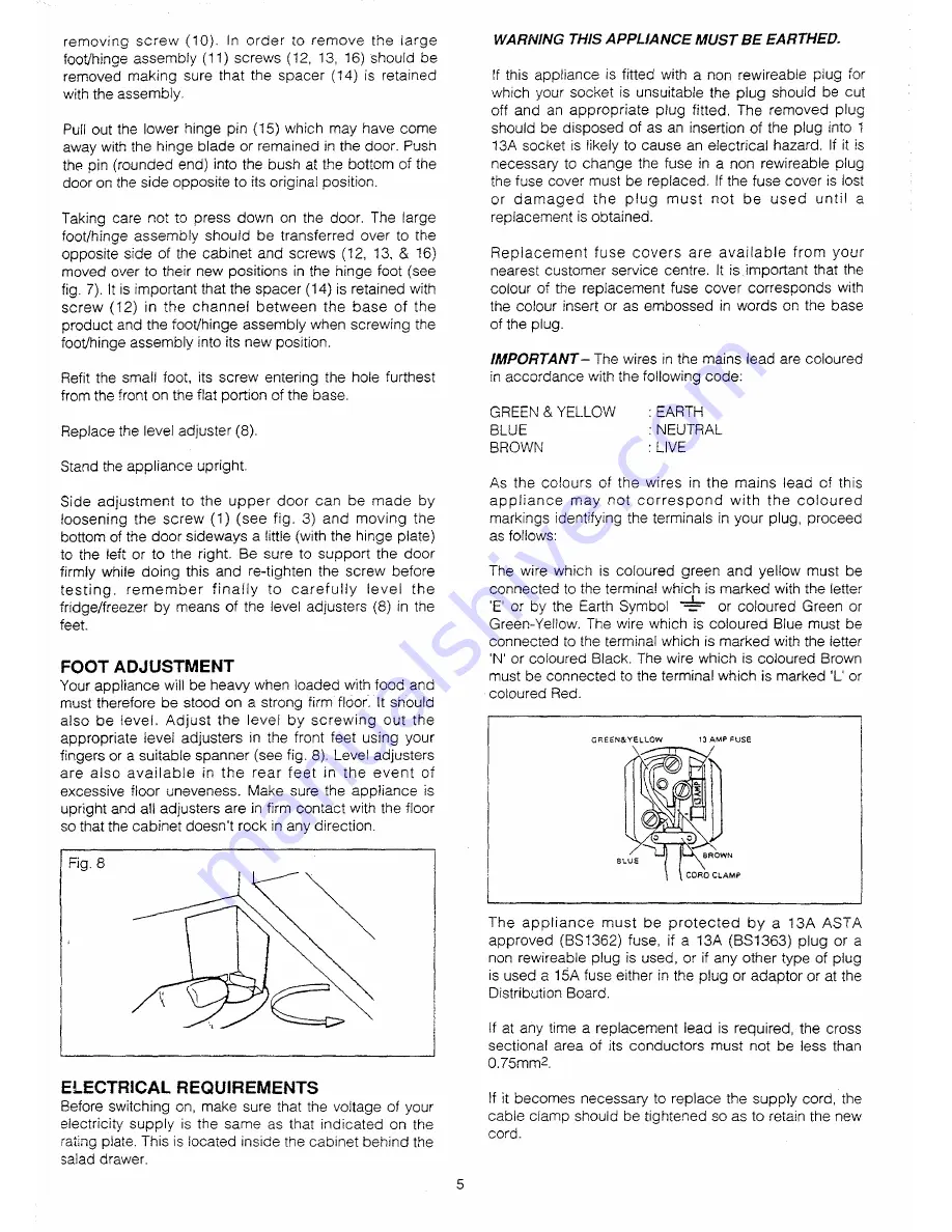 Electrolux ER 2340B Instruction Booklet Download Page 6