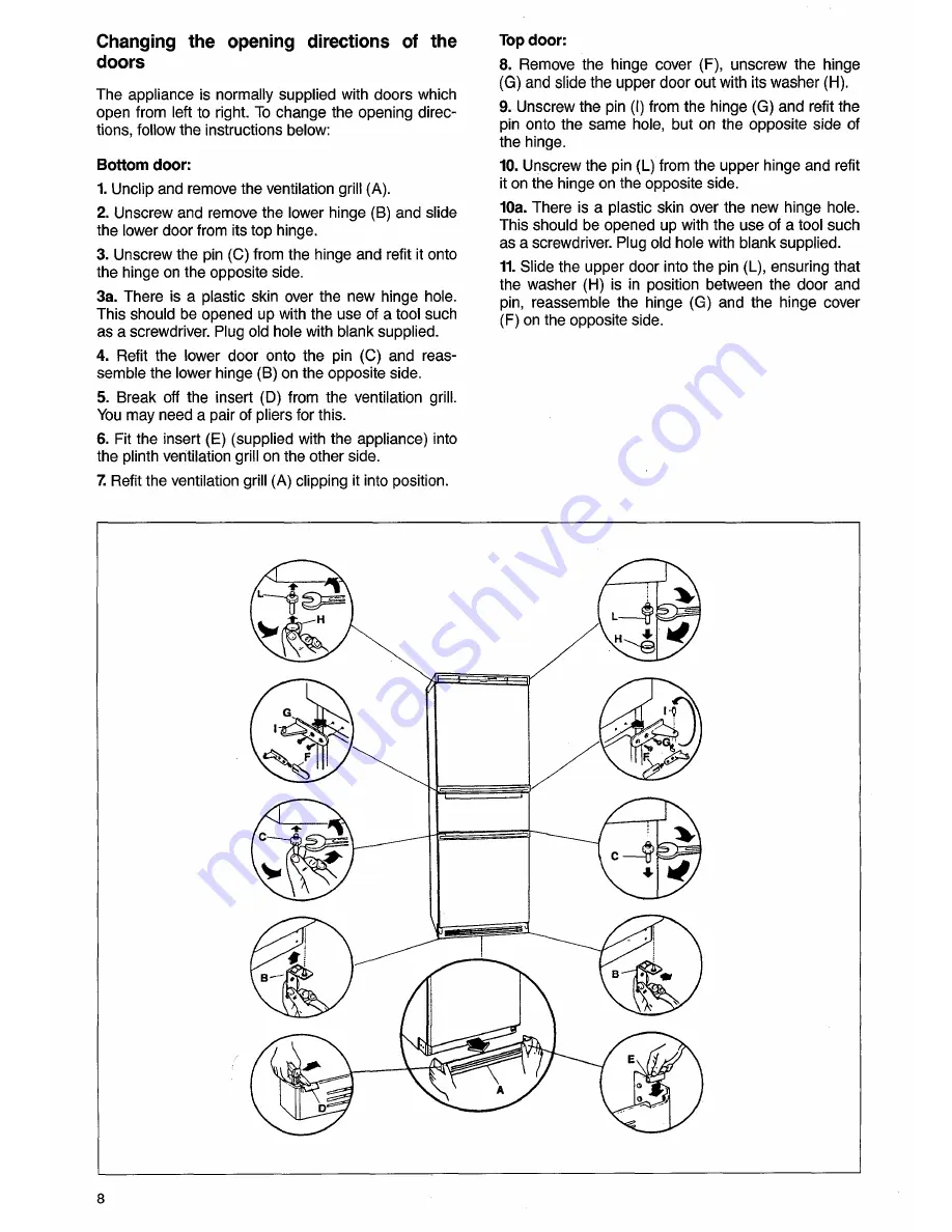 Electrolux ER 2921 H Installation And Instruction Manual Download Page 8