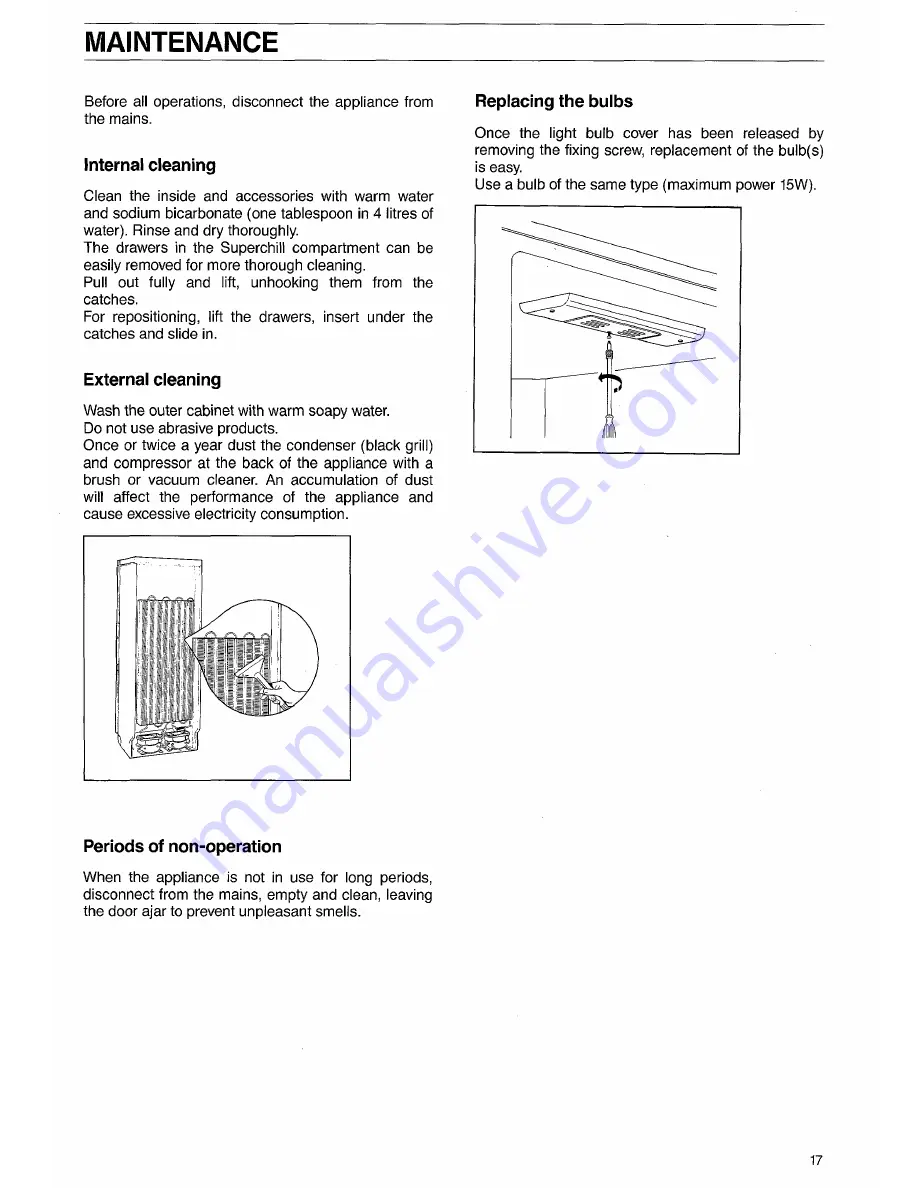 Electrolux ER 2921 H Installation And Instruction Manual Download Page 17