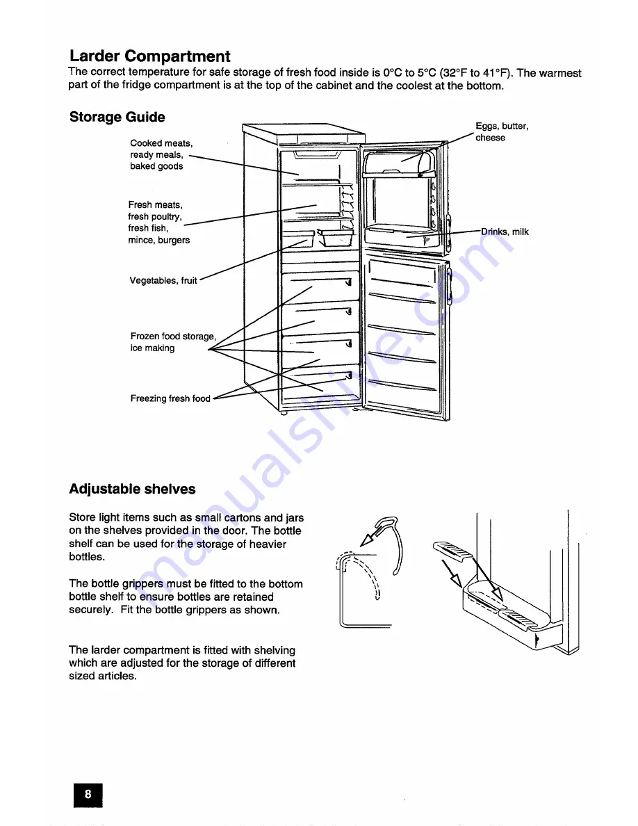 Electrolux ER 7250B Installation And Instruction Manual Download Page 8