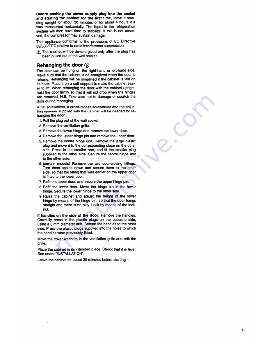 Electrolux ER 8215B Instruction Booklet Download Page 5