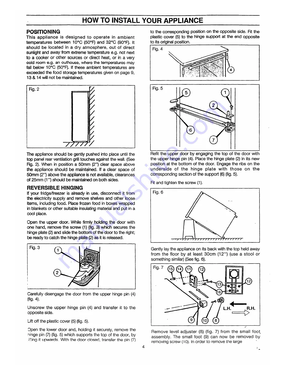 Electrolux ER2344B Installation And Instruction Manual Download Page 5