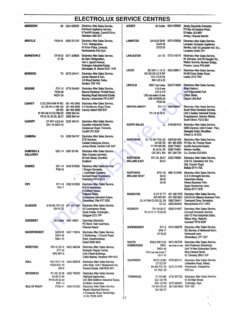 Electrolux ER2344B Installation And Instruction Manual Download Page 18