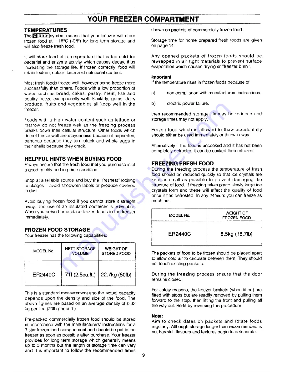 Electrolux ER2440D Instructions Manual Download Page 11