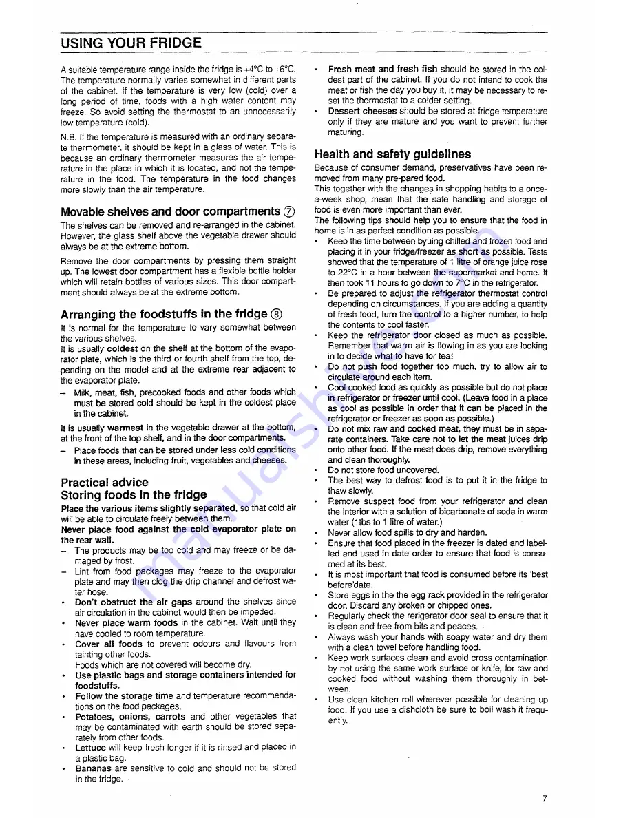 Electrolux ER3215B Instruction Booklet Download Page 7