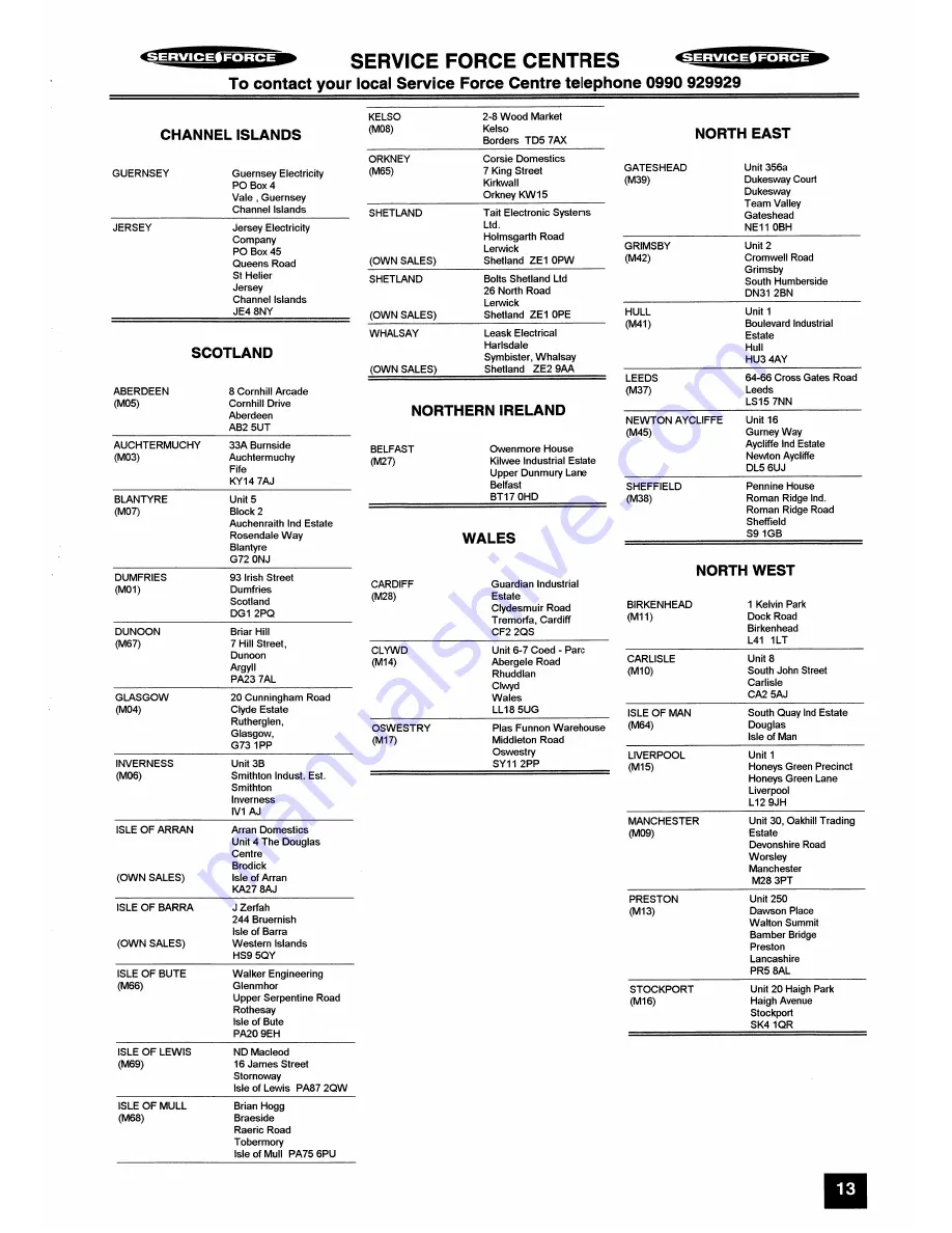 Electrolux ER6348T Installation And Instruction Manual Download Page 13