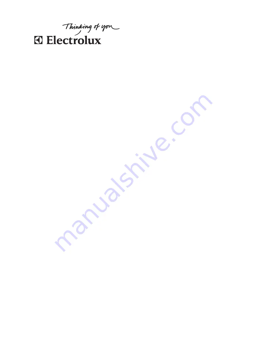 Electrolux ERA37300W User Manual Download Page 1