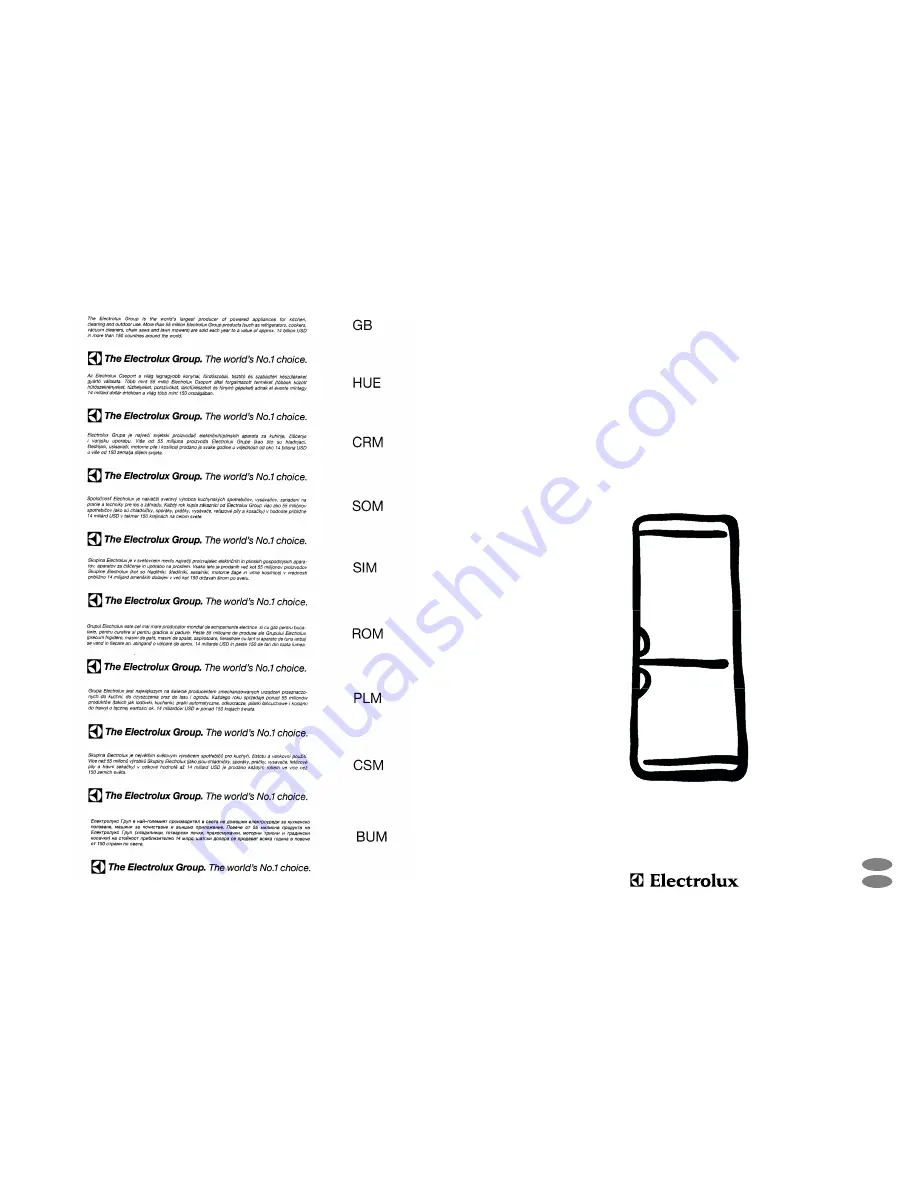 Electrolux ERB 3321 Installation And Instruction Manual Download Page 1