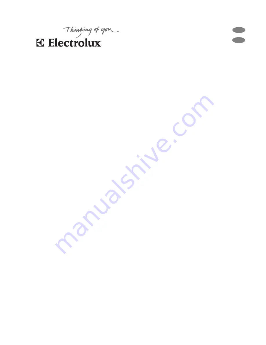 Electrolux ERB 34001W User Manual Download Page 1