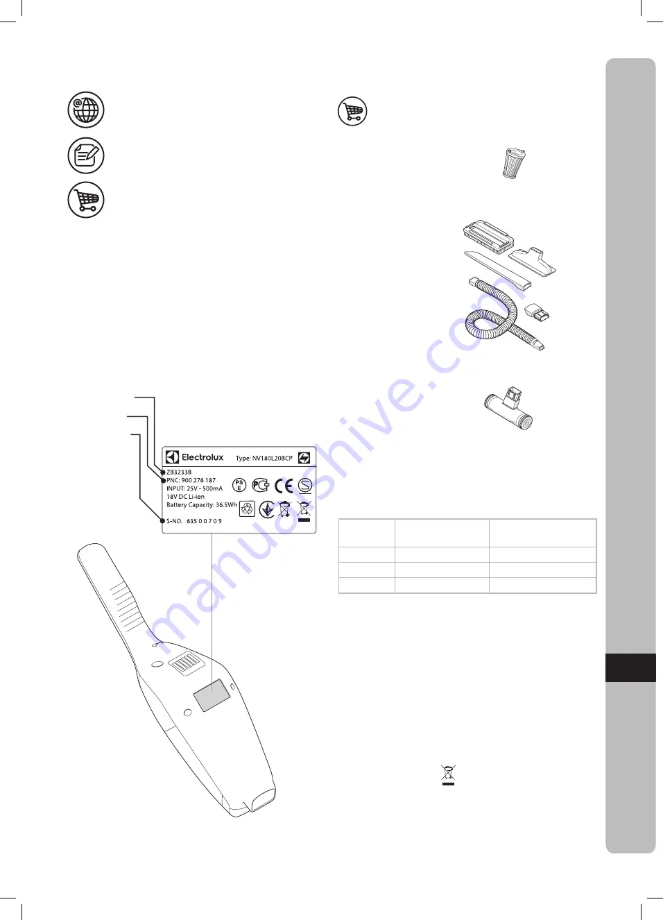 Electrolux Ergorapido EER75NOW Instruction Book Download Page 67