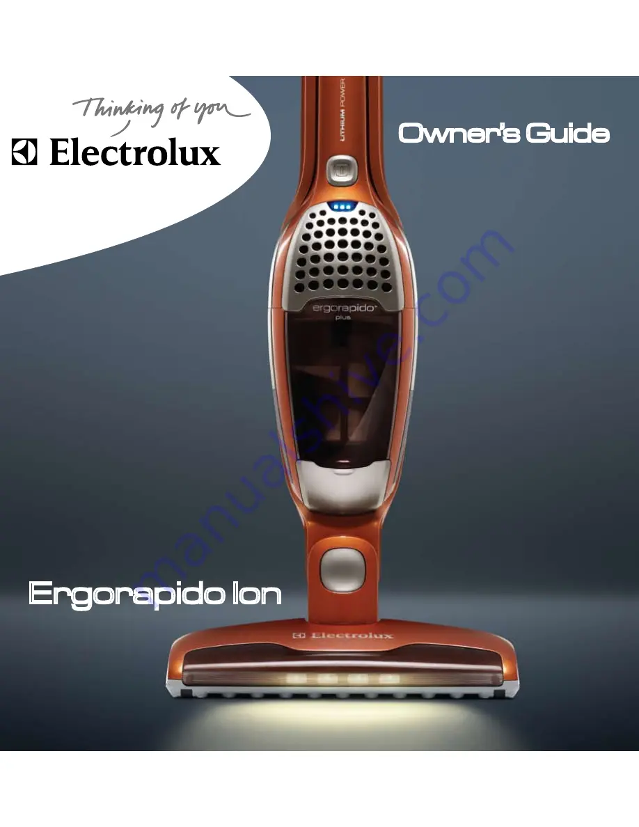 Electrolux Ergorapido Ion Owner'S Manual Download Page 1