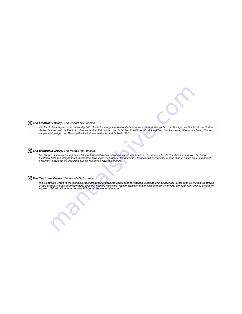 Electrolux ERN1539 Instructions For Use Manual Download Page 13