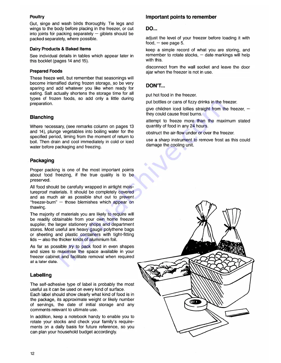 Electrolux EU 1420 T Installation And Instruction Manual Download Page 12