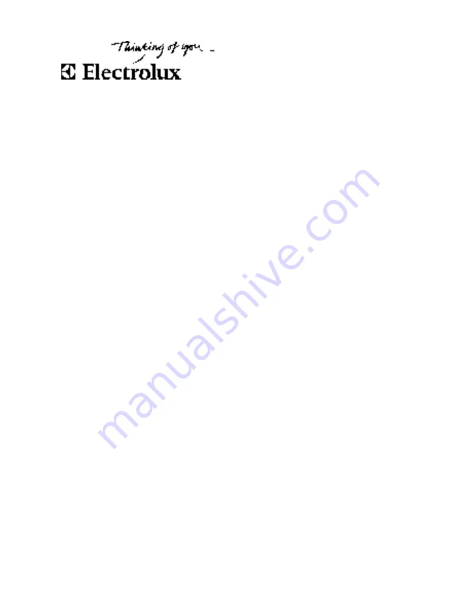 Electrolux EUF25220W User Manual Download Page 1