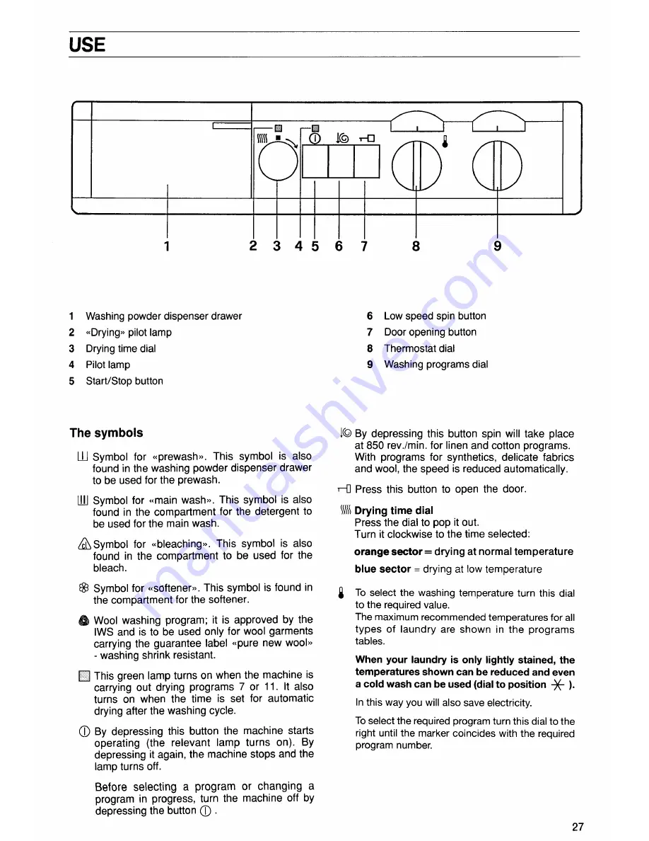 Electrolux EW 1230 W Installation And Instruction Manual Download Page 8