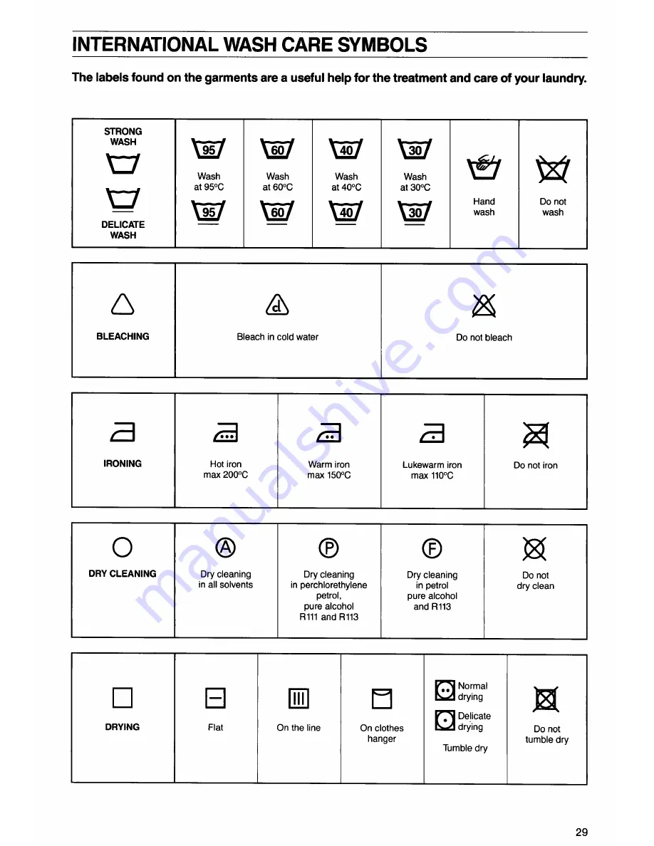 Electrolux EW 1230 W Installation And Instruction Manual Download Page 10