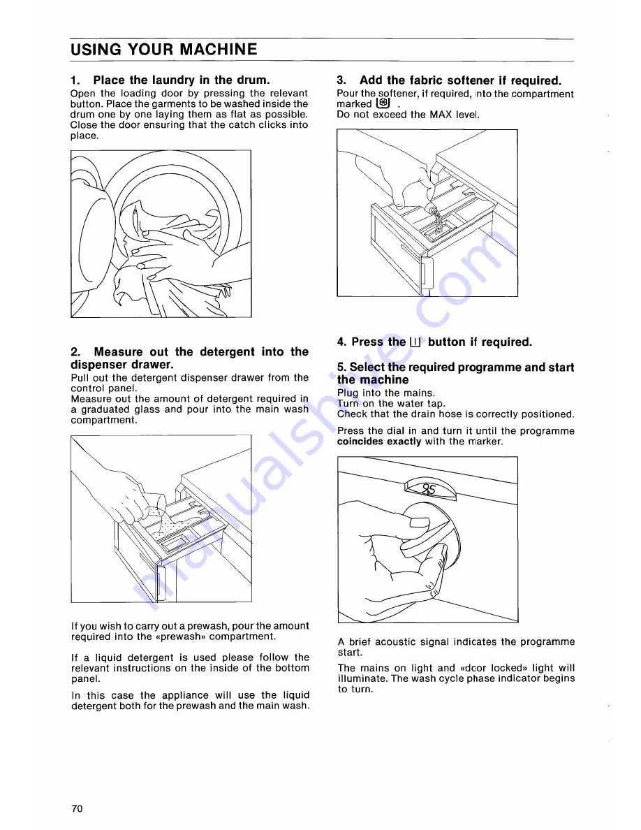 Electrolux EW 1547 F Installation And Instruction Manual Download Page 12