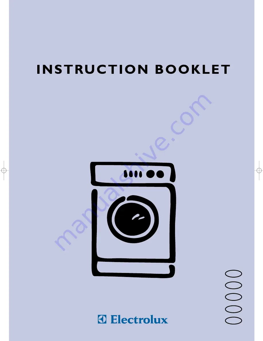 Electrolux EW1248W Instruction Booklet Download Page 1