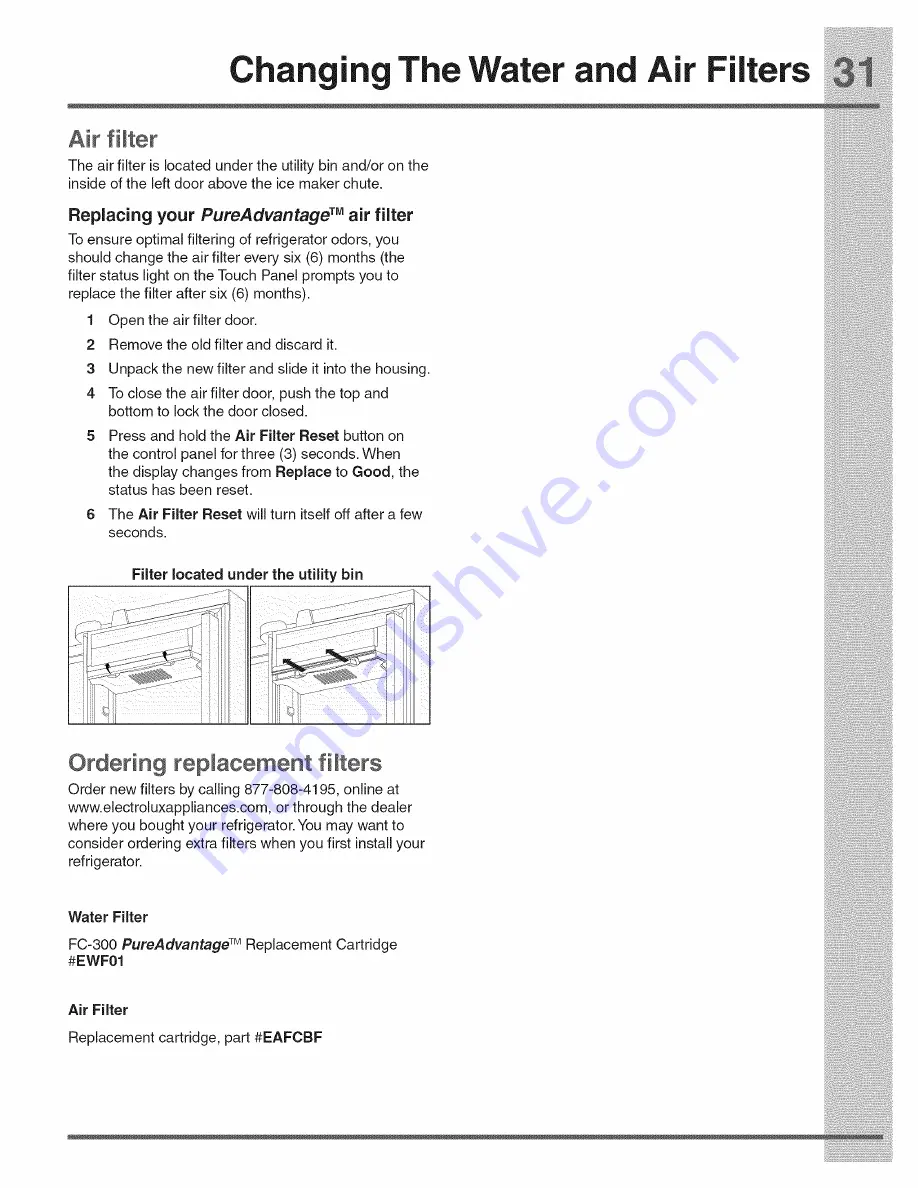 Electrolux EW23BC85KS3 Use And Care Manual Download Page 31