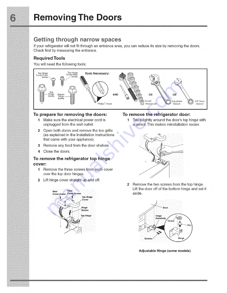 Electrolux EW23CS65GW - 22.5 cu. Ft Use & Care Manual Download Page 6