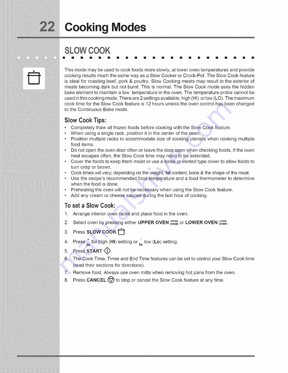 Electrolux EW27EW65GB4 Use & Care Manual Download Page 22