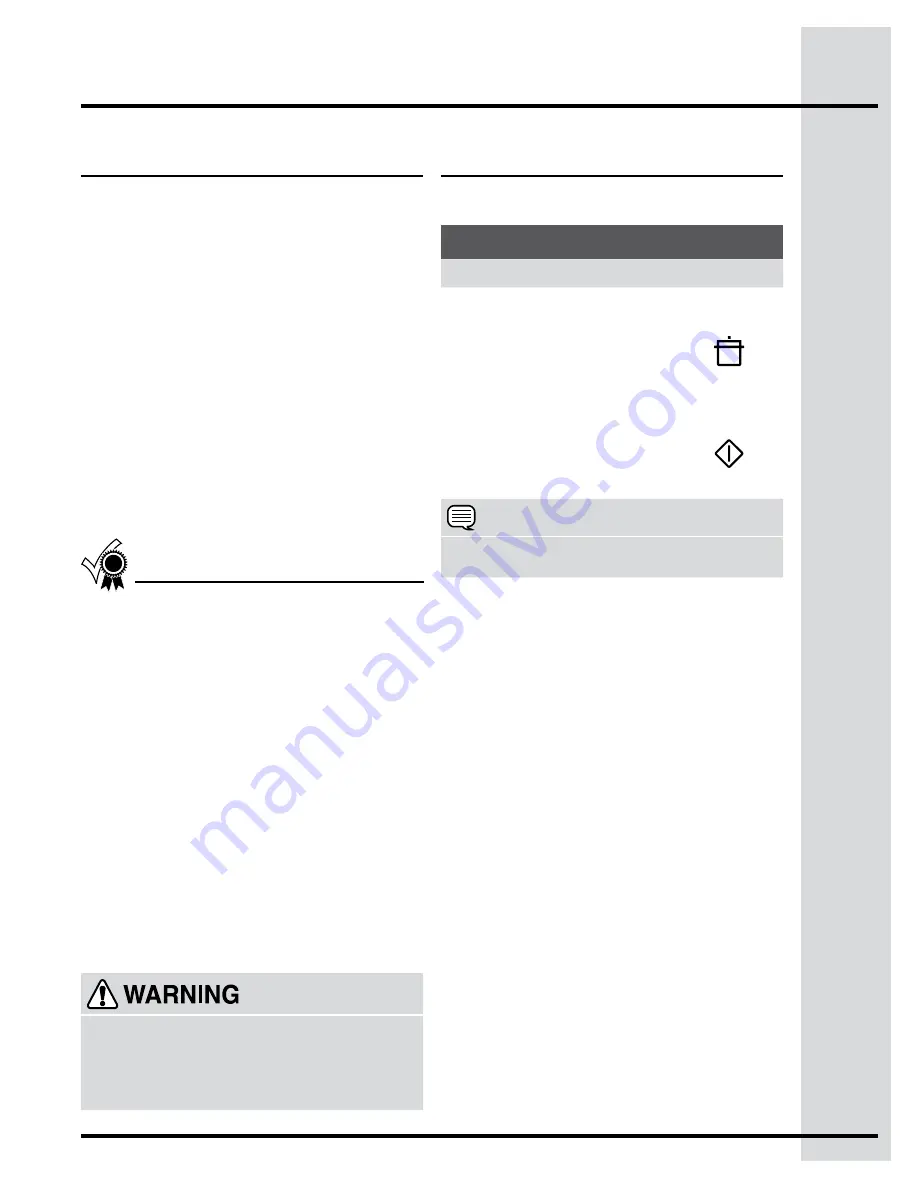 Electrolux EW30GS80RS Use And Care Manual Download Page 31