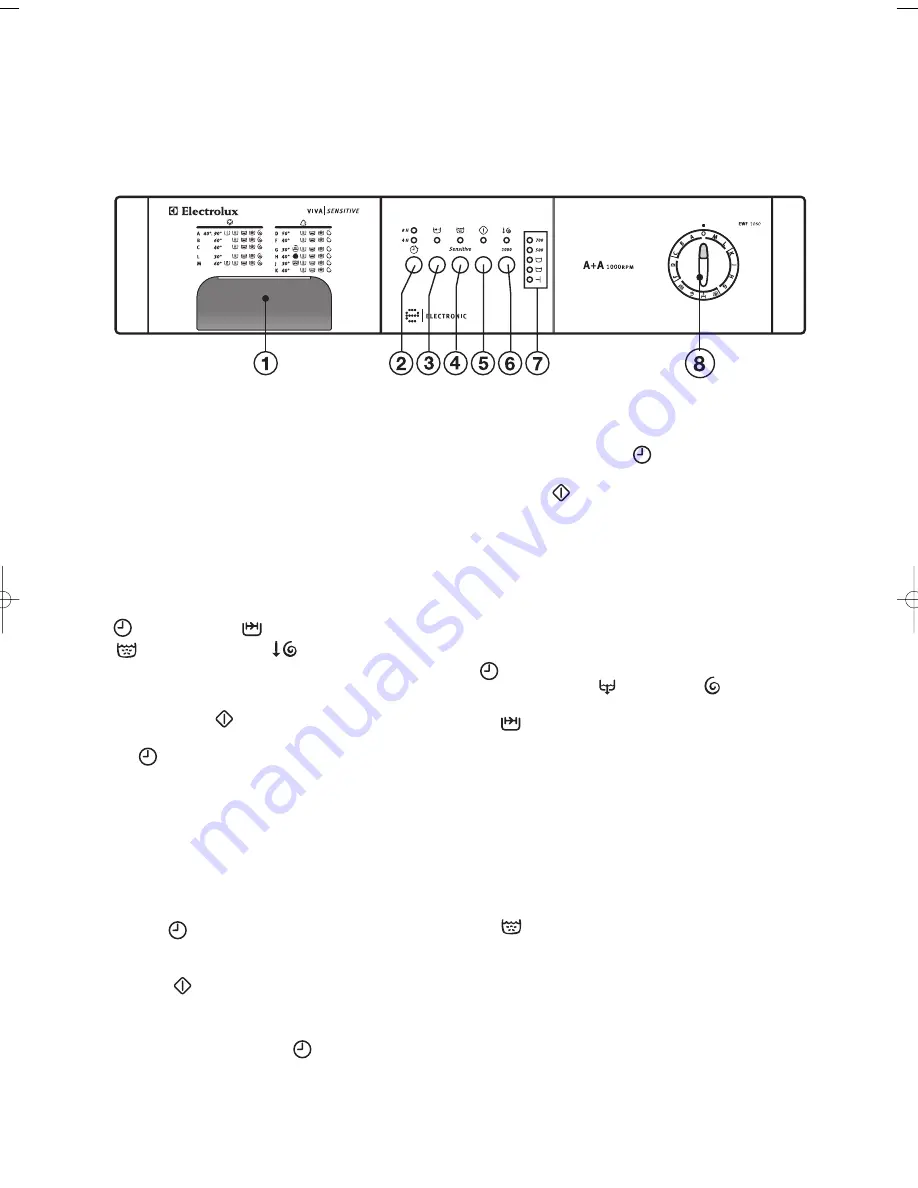 Electrolux EWF 1060 Скачать руководство пользователя страница 10