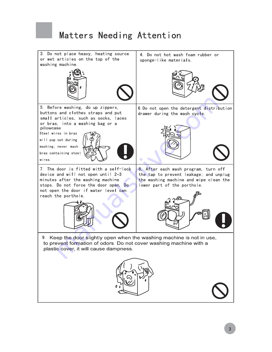 Electrolux EWF1070M User Manual Download Page 5