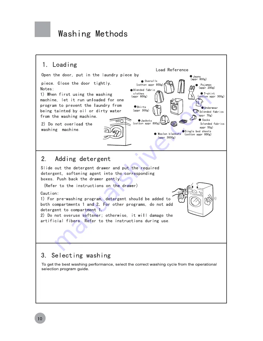 Electrolux EWF1070M User Manual Download Page 12