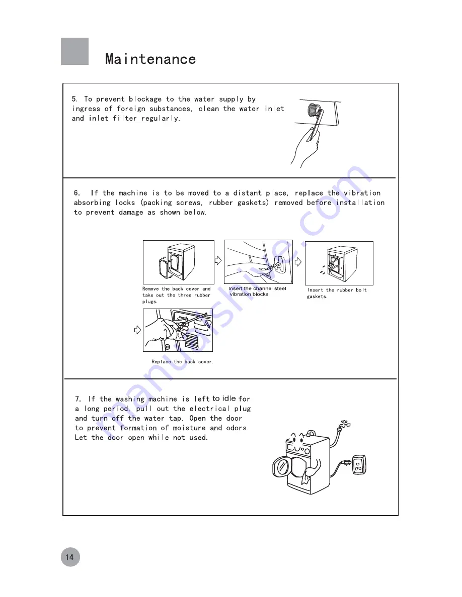 Electrolux EWF1070M User Manual Download Page 16