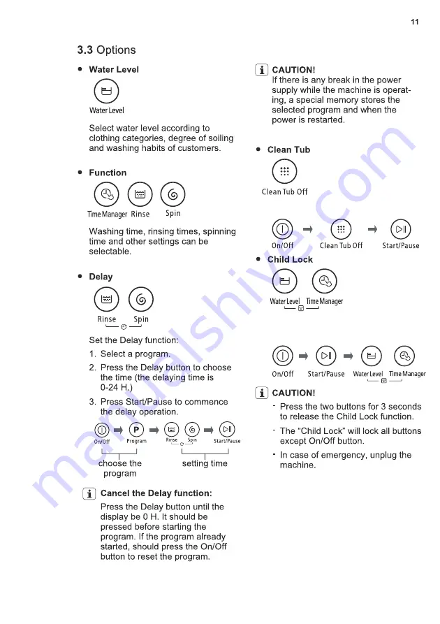 Electrolux EWT0H88H1WB Скачать руководство пользователя страница 11