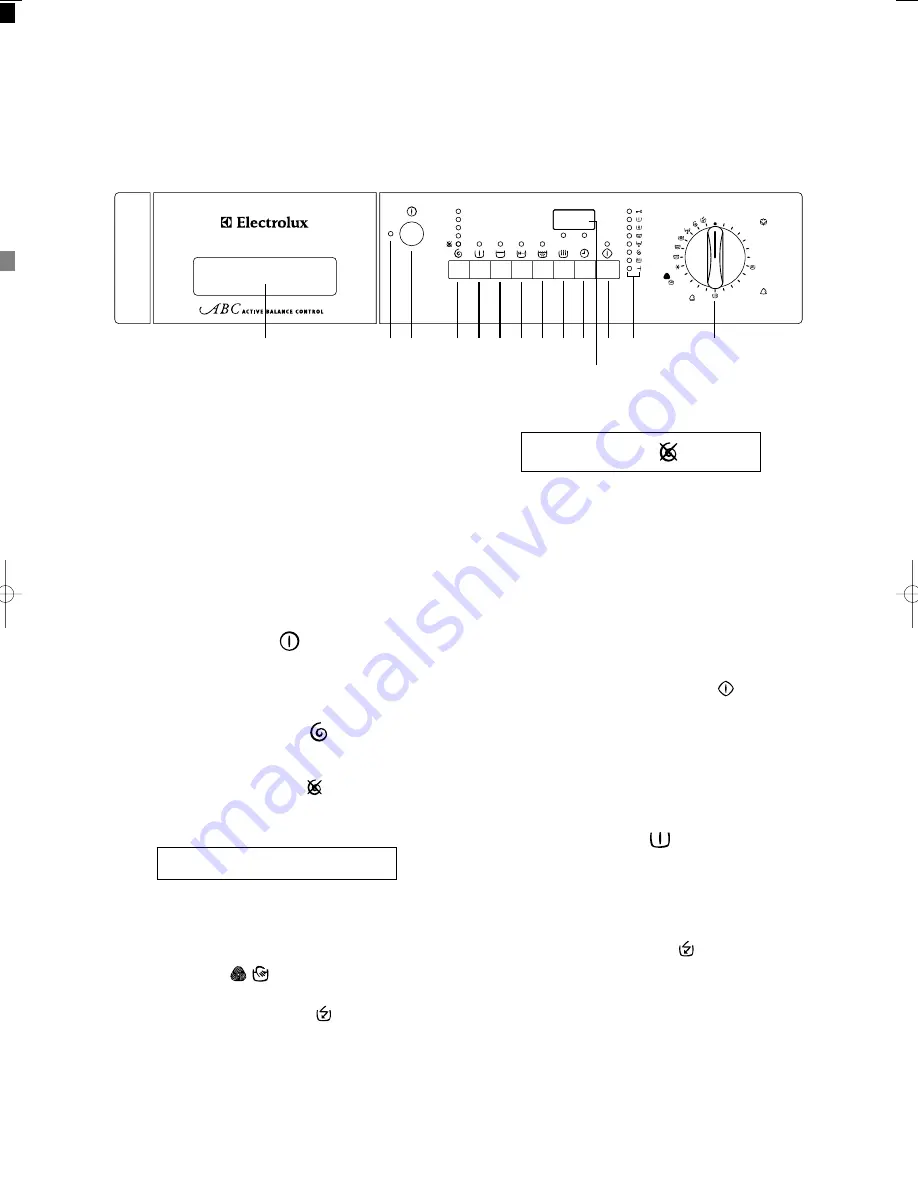 Electrolux EWX1237 Instruction Booklet Download Page 12