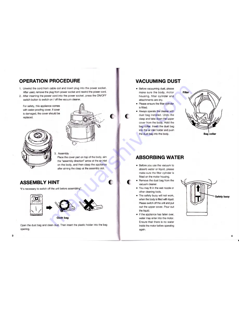 Electrolux Flexio Z803 Operating Manual Download Page 3