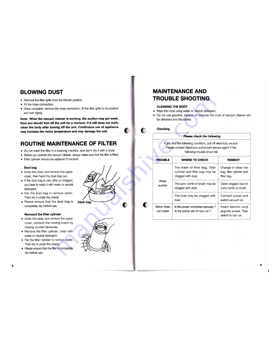 Electrolux Flexio Z803 Operating Manual Download Page 4