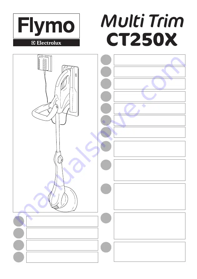 Electrolux Flymo Multi-Trim CT250X Important Information Manual Download Page 1