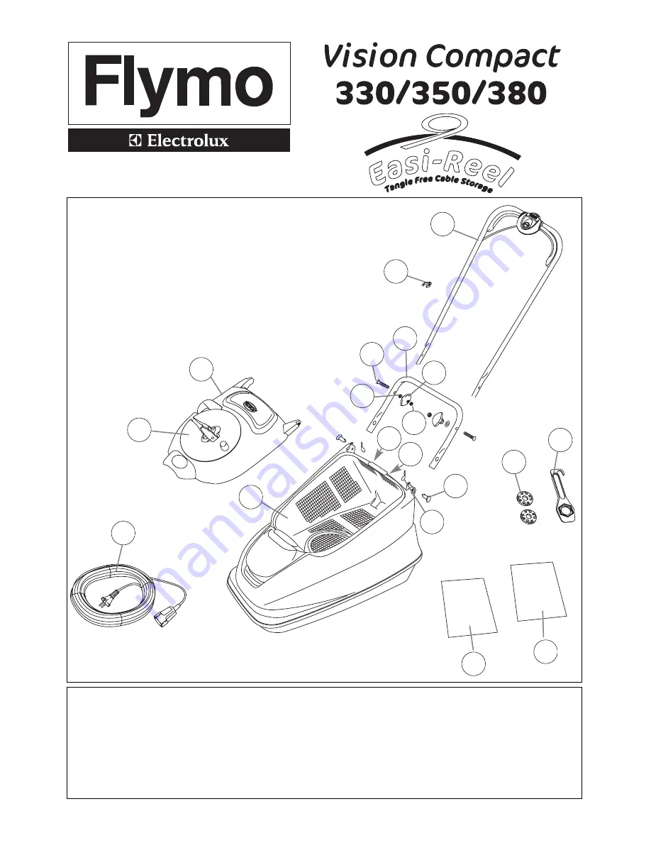 Electrolux flymo vision compact 330 Скачать руководство пользователя страница 1