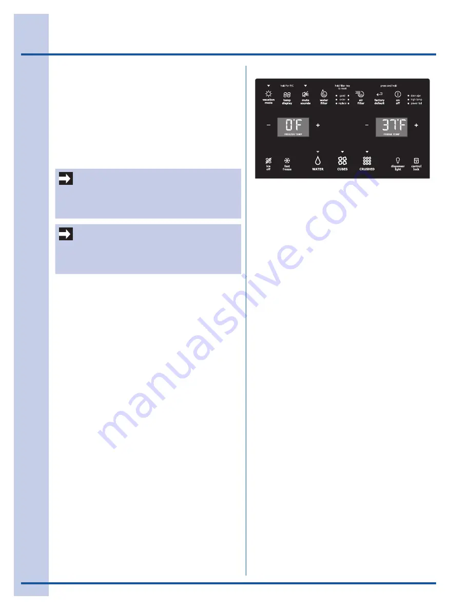 Electrolux French Door Bottom Freezer/Refrigerator Use & Care Manual Download Page 18