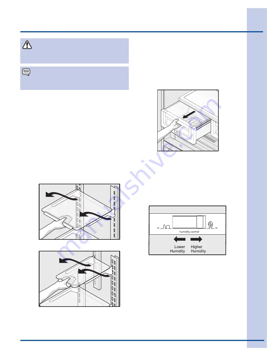 Electrolux French Door Bottom Freezer/Refrigerator Use & Care Manual Download Page 21