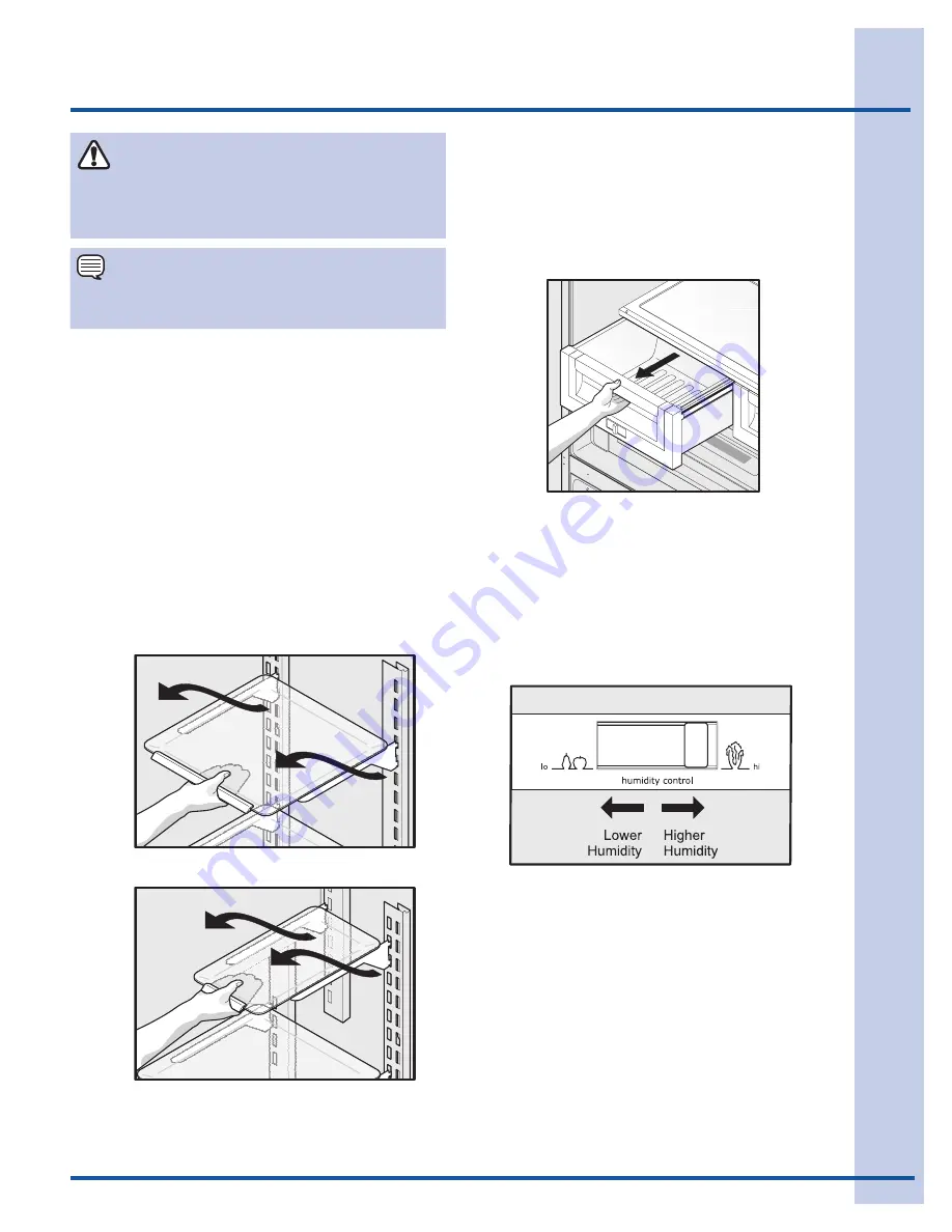 Electrolux French Door Bottom Freezer/Refrigerator Use & Care Manual Download Page 58