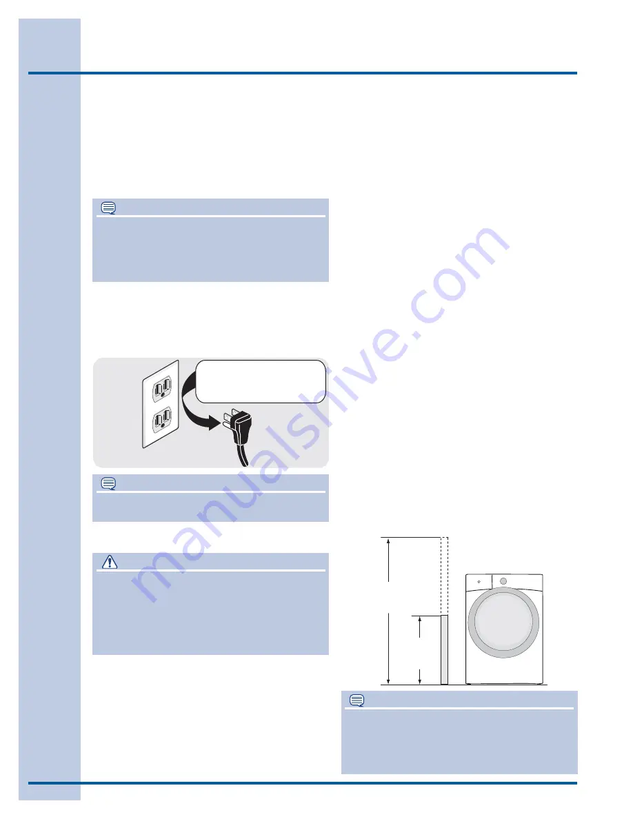 Electrolux Front load washer Installation Instructions Manual Download Page 42