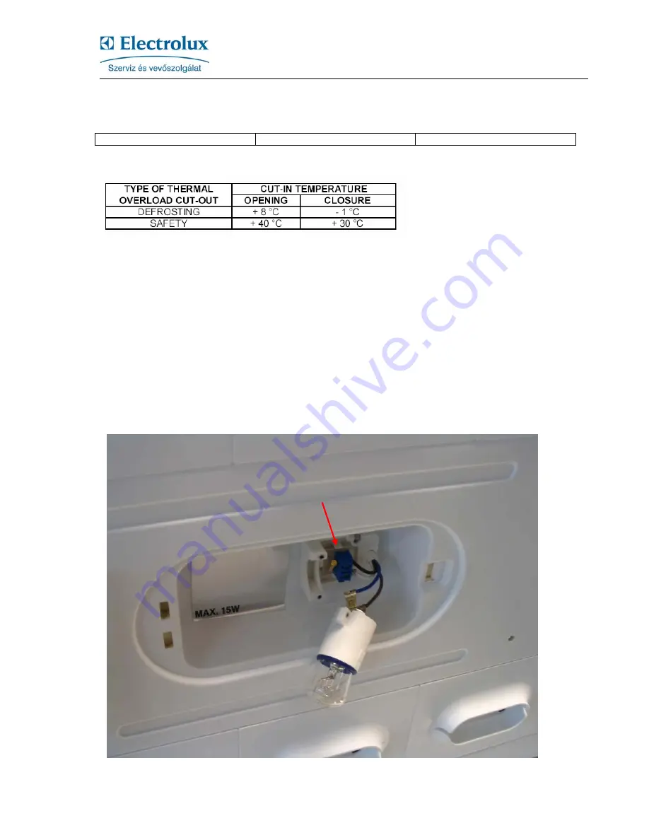 Electrolux FROST FREE CHEST FREEZER Service Manual Download Page 10