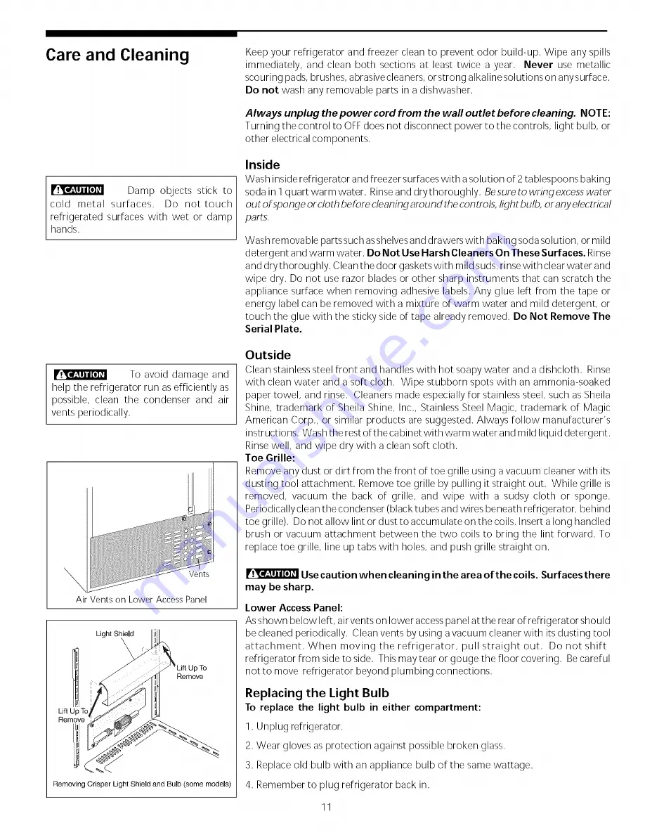 Electrolux FRS20ZSHB1 Manual Download Page 11