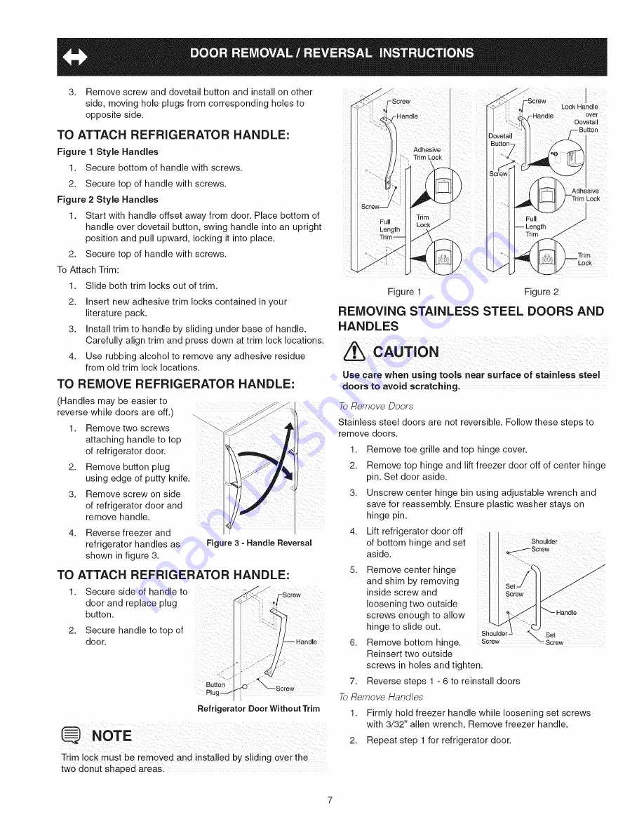 Electrolux FRT18G6JB7 Use & Care Manual Download Page 7