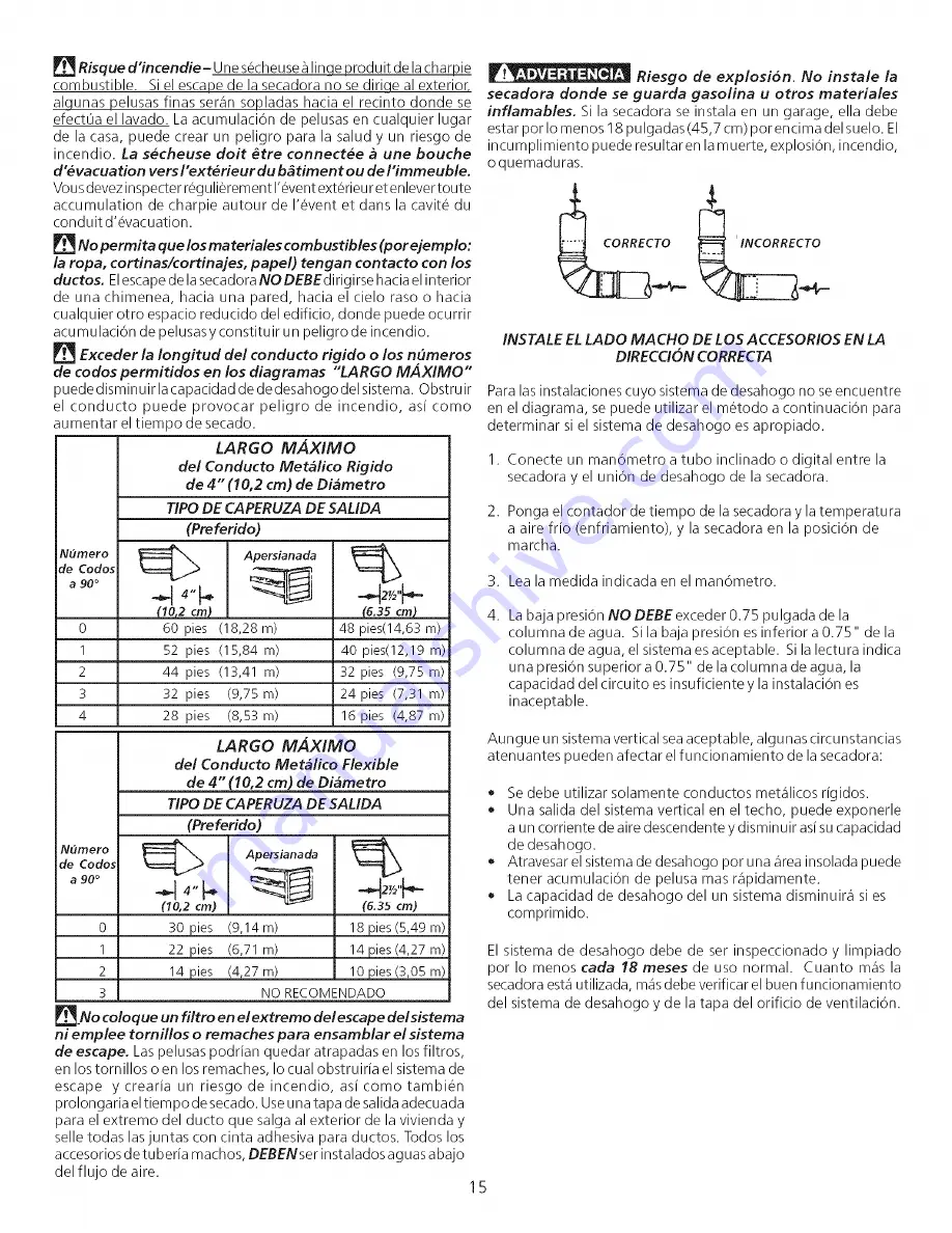 Electrolux GLEQ2152ES Installation Instructions Manual Download Page 15