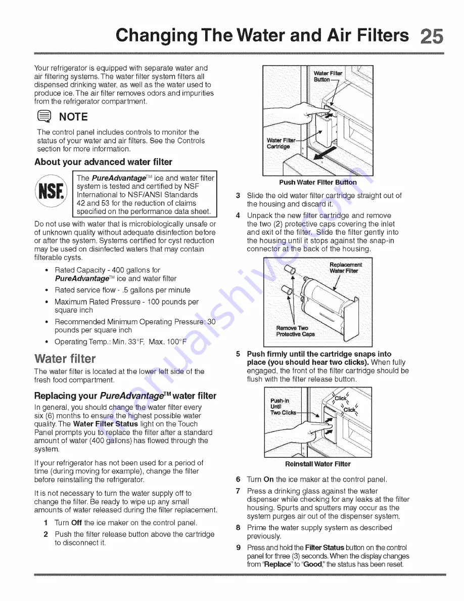 Electrolux ICON E23BC78IPS9 Use & Care Manual Download Page 25